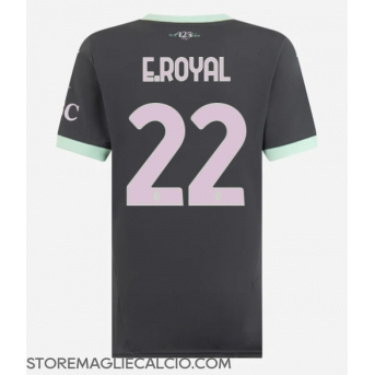 AC Milan Emerson Royal #22 Maglia Gara Terza Repliche 2024-25 Donna Maniche Corte